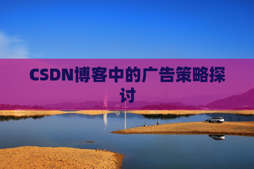CSDN博客中的广告策略探讨